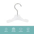 thumbnail image 3 of HONMEET Transparent Dog Hangers Household Apparel Hanger with Stainless Steel Anti Rust Hook, 3 of 8