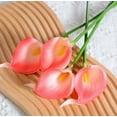 thumbnail image 1 of 15 lirios de cala artificiales - flores de cala en miniatura, adecuadas for ramos de novia y decoración del hogar., 1 of 2