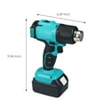 thumbnail image 5 of Rowyig 120W Rechargeable Cordless Electric Heat Gun, with 2 speed, Yellow, 5 of 15