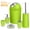 Green, variant on Bathroom Accessories Set For New Home Gifting 6 Pcs Bathroom Set Ensemble Complete Soap Dispenser Toothbrush Holder Tumbler Soap Dish Toilet Cleaning Brush Trash Can For Valentines Gift Guest Room