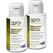 HairRx Professional Thickening Shampoo & Conditioner Travel Set, Luxurious