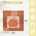 thumbnail image 2 of Dreamtimes 5 PCS Retro Orange Pumpkin Baby Muslin Washcloths, Autumn Face Towel Burp Cloths Ultrasoft Absorbent Cotton Bath Wipes Towels for Newborn Boys Girls, 2 of 7