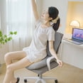 thumbnail image 4 of High Back Chair Cushion Warm Neutral Color Tufted Ergonomic Lumbar Support Seat Back Pad Non- with Strap for Office Desk Chair Dorm Car Seating Boho Home Decor, 4 of 7
