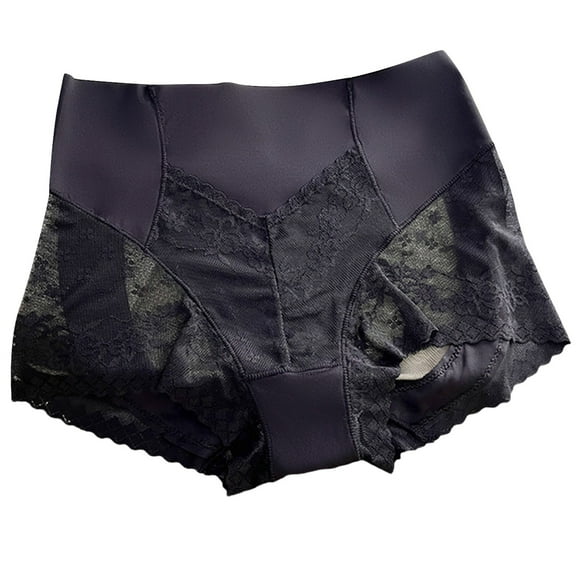 Ruimatai Women's High Waist Underwear Lace Thong Panties Sexy Breathable Comfortable No Show Mid Rise Hip Lift Soft Stretch