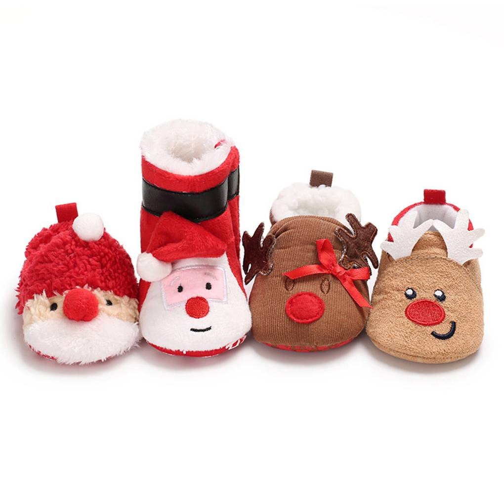 baby santa shoes