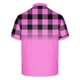 thumbnail image 3 of Felirenzacia Men’s Performance Polo Shirt, Short Sleeve Moisture Wicking Quick Dry Golf Shirt, Pink,3XL, 3 of 5