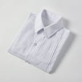 thumbnail image 2 of Wehilion School Uniform Boys Button Down Long Sleeve Solid Dress Shirt White 8, 2 of 6