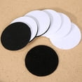 thumbnail image 3 of Cateissary Tapete antideslizante para suelo, tapete, alfombra, pinza, moneda, almohadilla de forma redonda, cinta de montaje Tela de costura y artesanía blanco 10 pares, 3 of 6