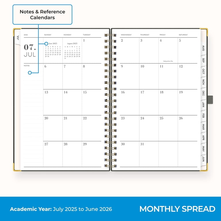 2026 Blue Sky Pomegranate Blush 5" X 8" Weekly & Monthly Planner, Faux Leather Cover, Multicolored (156222