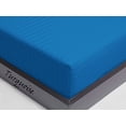 thumbnail image 2 of MÃ¥lÃ¸v Linen Egyptian Cotton (1 PCs) Fitted Sheet/Bottom Sheet 500 Thread Count Stripe 10" Deep Pocket, (Twin Extra Long, Turquoise), 2 of 3