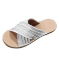 thumbnail image 3 of Oyedens Slippers For Women Fashion Wide Width Comfort Outdoor Dress Slip On Slides Dress Sandals, 3 of 5