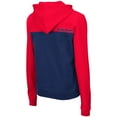 thumbnail image 3 of Women's Colosseum Red/Navy Arizona Wildcats Aidan Lightweight Half-Zip Hoodie, 3 of 3