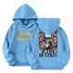 thumbnail image 1 of Moonsky Sudadera con capucha y cordón HUNTRX, estampado de grupo de chicas coreanas, jersey corto, suave y cómodo, top de manga larga para primavera y otoño. Azul 100, 1 of 4