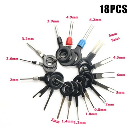 

Dheera Super Terminal Ejector Kit Car Pin Extractor Terminal Removal Tool Wiring Crimp Connector Puller Plug Repair Hand Tool(18ps)