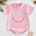 thumbnail image 2 of Baby Onesies Boy Newborn Baby Girl Summer Short Sleeve Bubble Romper Newborn Baby Girl Bow Outfit, 2 of 6