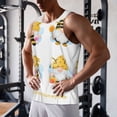 thumbnail image 5 of Pofeuu Gnomes Honey Bee Print Men's Workout Tank Tops Sleeveless Muscle Gym Shirt Quick Dry-Large, 5 of 7