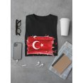 thumbnail image 3 of Brush Painting Of Turkey T-Shirt Men -Image by Shutterstock, Male Large, 3 of 4