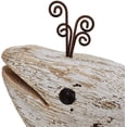 thumbnail image 7 of Wooden Whale Decor, Decorative Nautical Whale Rustic Ocean Sea Beach Themed Whale Decoration, Handcrafted Tabletop Nautical Themed Home Decor Bathroom Decor, 7 of 7