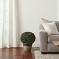 thumbnail image 6 of Pure Garden 21-Inch Indoor/Outdoor Artificial Boxwood Plant for Home Decor, 6 of 7