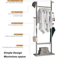 thumbnail image 3 of FLERISE Wooden Clothes Rack for Hanging Clothes, Sturdy Clothes Rack Heavy Duty, Entryway Coat Rack Freestanding, Tall Coat Hanger Stand & Clothing Display Rack for Bedroom, Office, 3 of 6