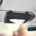 thumbnail image 2 of Car Tissue Holder PU Leather Sun Visor Napkin Box Hanging Organizer for Auto Paper Storage, 2 of 7