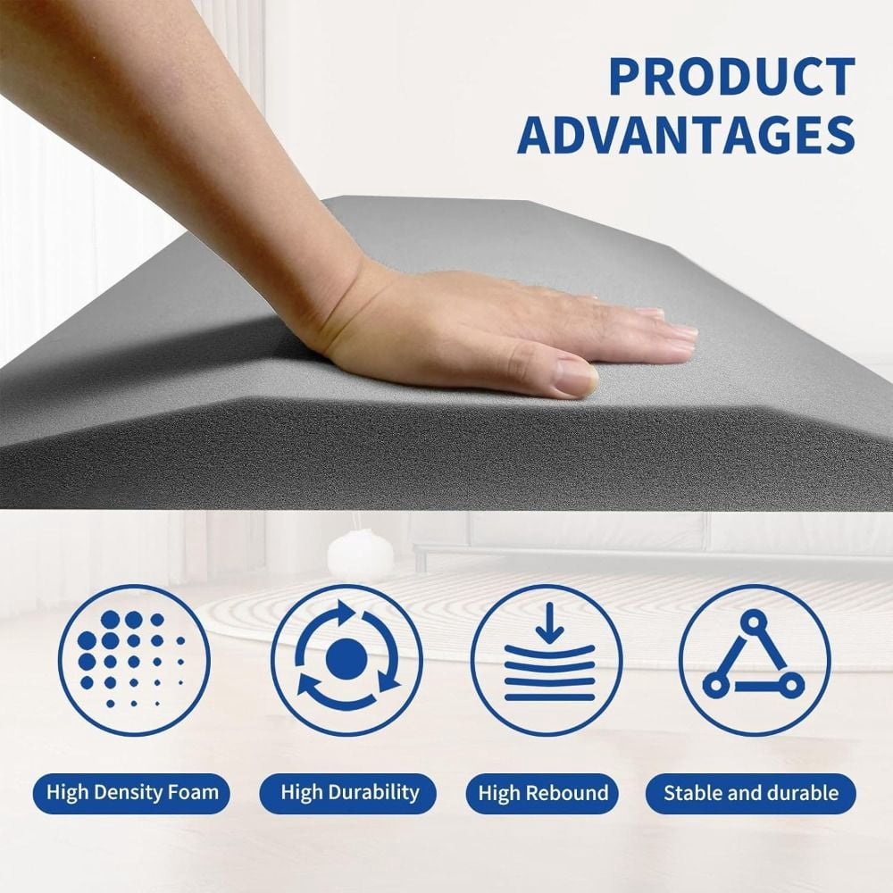 Durable High-Resilience Sofa Cushion Support - 50x50cm Square Sponge Insert for Couch Seat Repair, Anti-Sagging Furniture Padding for Living Room