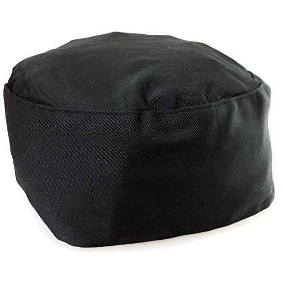 Sunrise Kitchen Supply Unisex Chef Hat, Black