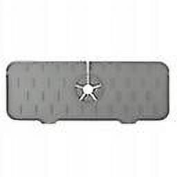 1 pack, Tapis en silicone, Tapis de Robinet Imperméable, Tapis d'Asphalte, Gris