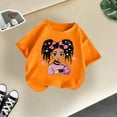 thumbnail image 3 of Catégorie de Produit Hauts et Chemises pour Filles - T-Shirts Mignons Imprimés à Col Rond Manches Courtes Été Confortables Décontractés Amples, 3 of 3