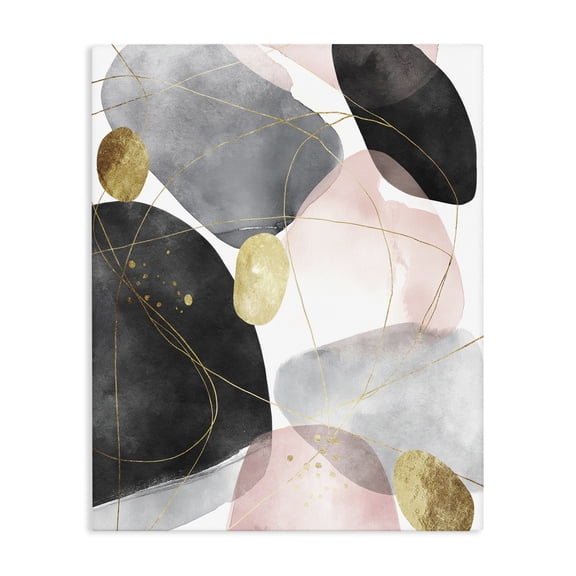 Stupell Industries Transitional Gilded Echoes Shapes Canvas Art, 16 x 20, by Svetlana Aleynikova