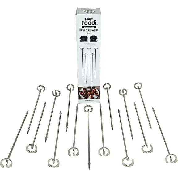 Genuine Ninja 15pcs Foodi Kebab Set Indoor Grill Stainless Steel Skewers for Steak Veggies 120KY300