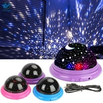 Deago Baby Night Lights, Moon Star Projector 360 Degree Rotation - 4 LED Bulbs 4 Color Changing Light, Romantic Night Lighting Lamp, Unique Gifts for Birthday Nursery Women Children Kids Baby