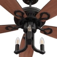 thumbnail image 4 of 52" 5 Blade Rustic Candelabra Ceiling Fan with Light & Remote Control, 4 of 8