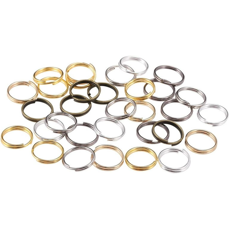 50-100pcs 8-20mm Round Jump Rings Twisted Open Split Rings Jump Rings  Connector for DIY Jewelry Makings Findings Supplies
