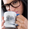 thumbnail image 2 of 3drose, Shells and Water Reflection, 11oz Two-tone Blue Mug, 2 of 6