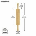 thumbnail image 5 of Farberware Classic Wood Rolling Pin - Moisture Resistant, Real Wood - 17.75 Inch, Natural, 5 of 5