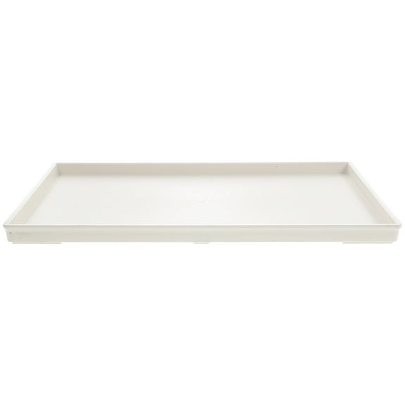 Rectangular Tray Food Plate Storage Restaurant Serving Trays Platter Household White