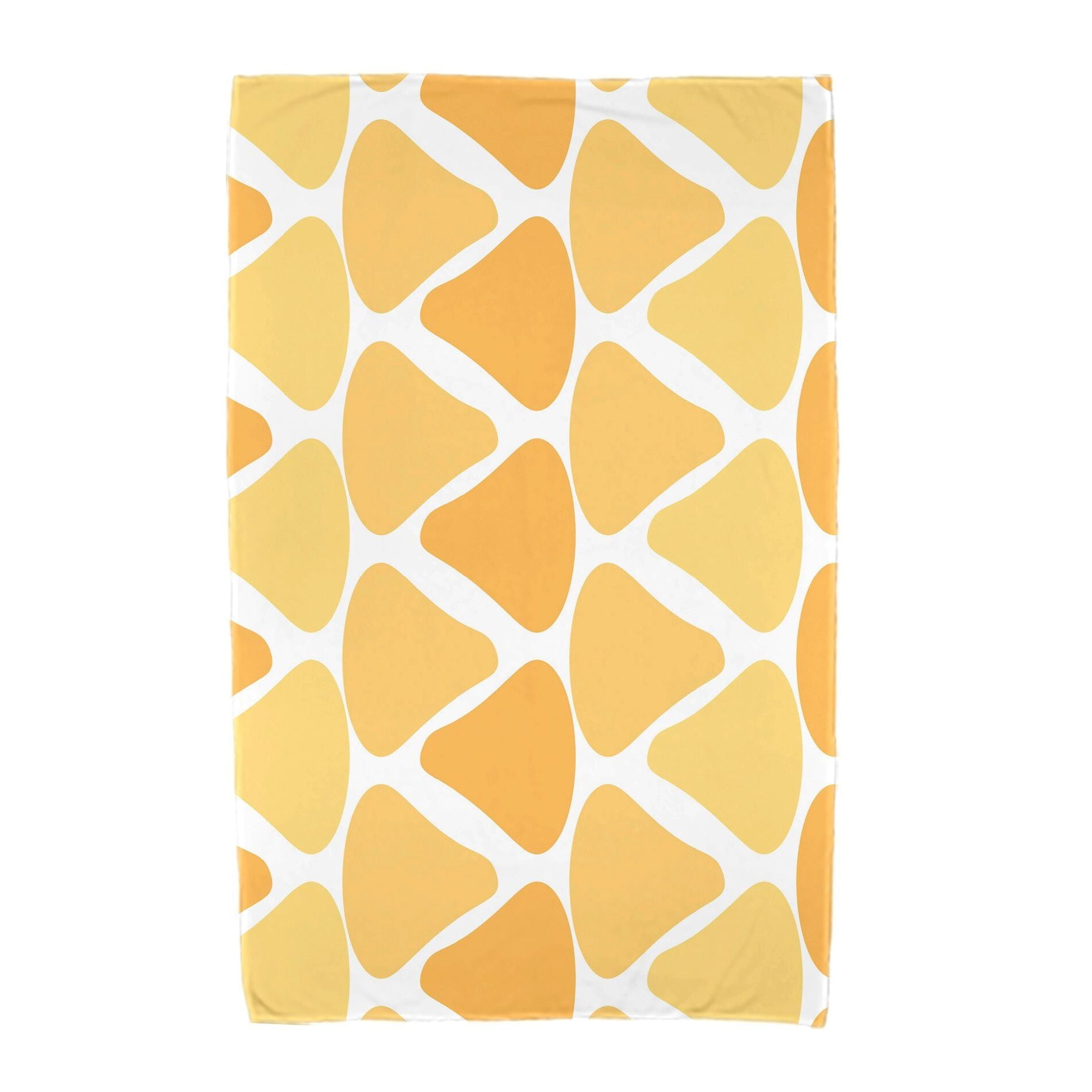 E by Design 36 x 72-inch, Watermelon Seeds, Geometric Print Beach Towel Green