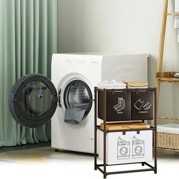 Chmadoxn Closet Organizers and Storage, Large Capacity Dirty Laundry Basket Household Laundry Basket Bathroom Clothes Storage Basket Toy Doll Storage Bucket Dirty Clothes Basket laundry basket