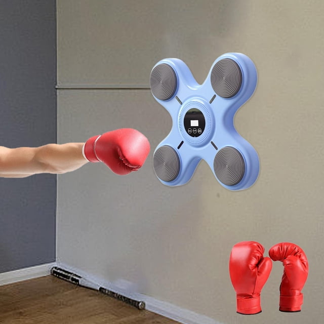 Máquina de Boxeo Musical perfecl Pared de Boxeo Azul Velocidad Ajustable