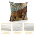 thumbnail image 4 of Qinduosi Throw Pillow Cover The Cat Riding a Horse is in The Among Decorative Pillowcase Square Throw Pillow Case Home Couch Decor Cushion Cover " White, 4 of 5