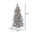thumbnail image 4 of 7 ft. Pre Lit Cool White LED Lightly Flocked Snowbell Pine, 4 of 4