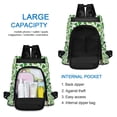 thumbnail image 6 of FORMRS Women's Travel Backpack Purse Anti-theft Hidden Pockets Casual Shoulder Bag, Green Dot Triangles Pattern, 6 of 7