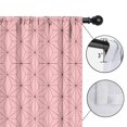 thumbnail image 4 of Blackout Kids Curtains,Pink Geometric Lattice Pattern Childrens Insulated Curtains Set Of 2,Bedroom Essentials,Toddler Room Decor 42"x54", 4 of 5