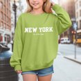 thumbnail image 2 of Girls Sweatshirt Letter Sweatshirts for Teen Girls Crewneck Oversized Sweatshirt Kids Fashion Long Sleeve Pullover Tops Kaprioy Girls Sweatshirt, 2 of 4