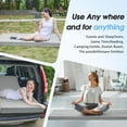 thumbnail image 4 of Memory Foam Camping Mattress Pad, 3inch Sleeping Pad for Camping, Non-Slip Bottom Floor Cot Car Mattress Bed with Retaining Portable Roll up Mattress Pad Mat for Travel Truck Guest Bed Tent, 4 of 8