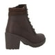 thumbnail image 3 of Botas REAL JUNGLE Mujer Botines Agujetas Comodas cafe 25.5, 3 of 4