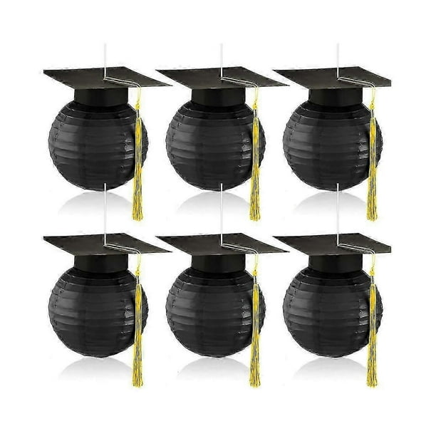 Graduation Cap Hanging Paper Lanterns Grad Cap Paper Lanterns Graduation Lanterns With Black Grad H