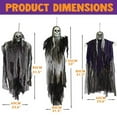 thumbnail image 6 of XZKING 3Pack Hanging Halloween Skeleton Ghosts Decorations, Grim Reapers for Best Halloween Outdoor Decorations, 6 of 6