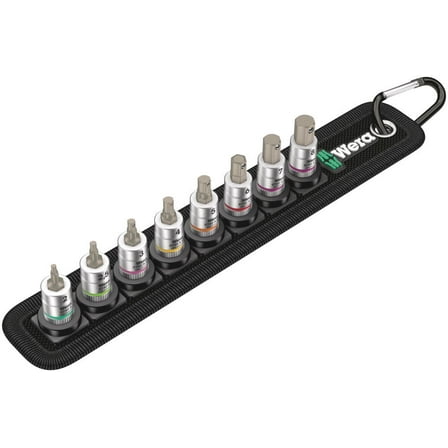 Wera Tools 2-1/4 In Drive Zyklop In-Hex-Plus Bit Socket Set 8Pc